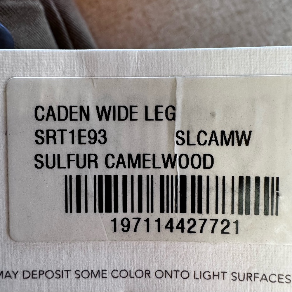 AG Adriano Goldschmied Caden Wide Leg Tailored Trousers Brown Size 27 NWT - Picture 8 of 10